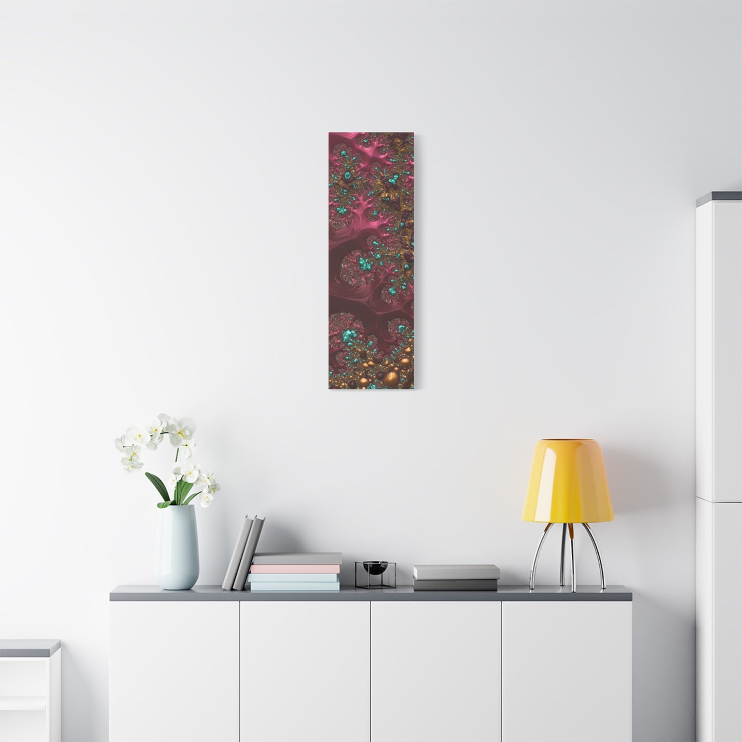 Abstract Art Canvas Print - Vibrant Fractal Design for Home Decor