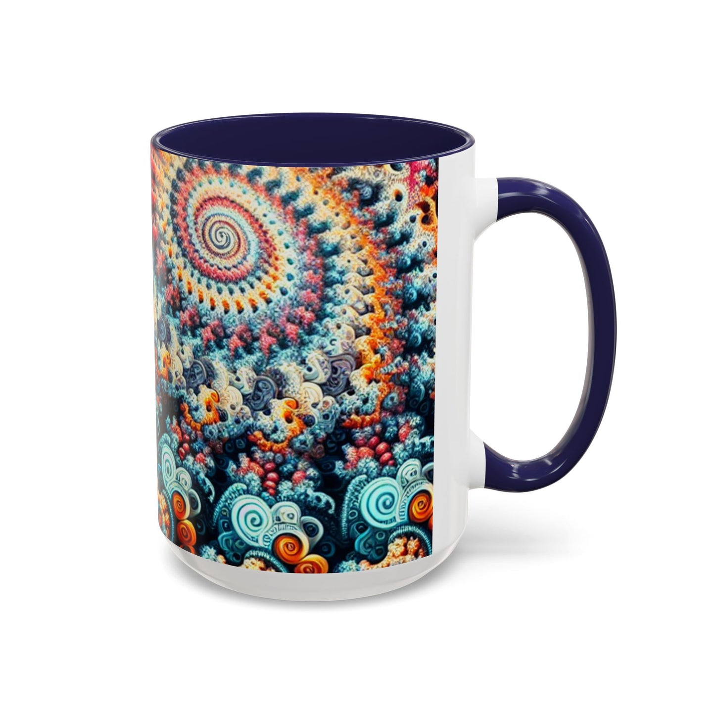Colorful Fractal Coffee Mug - 11oz & 15oz - Perfect for Art Lovers