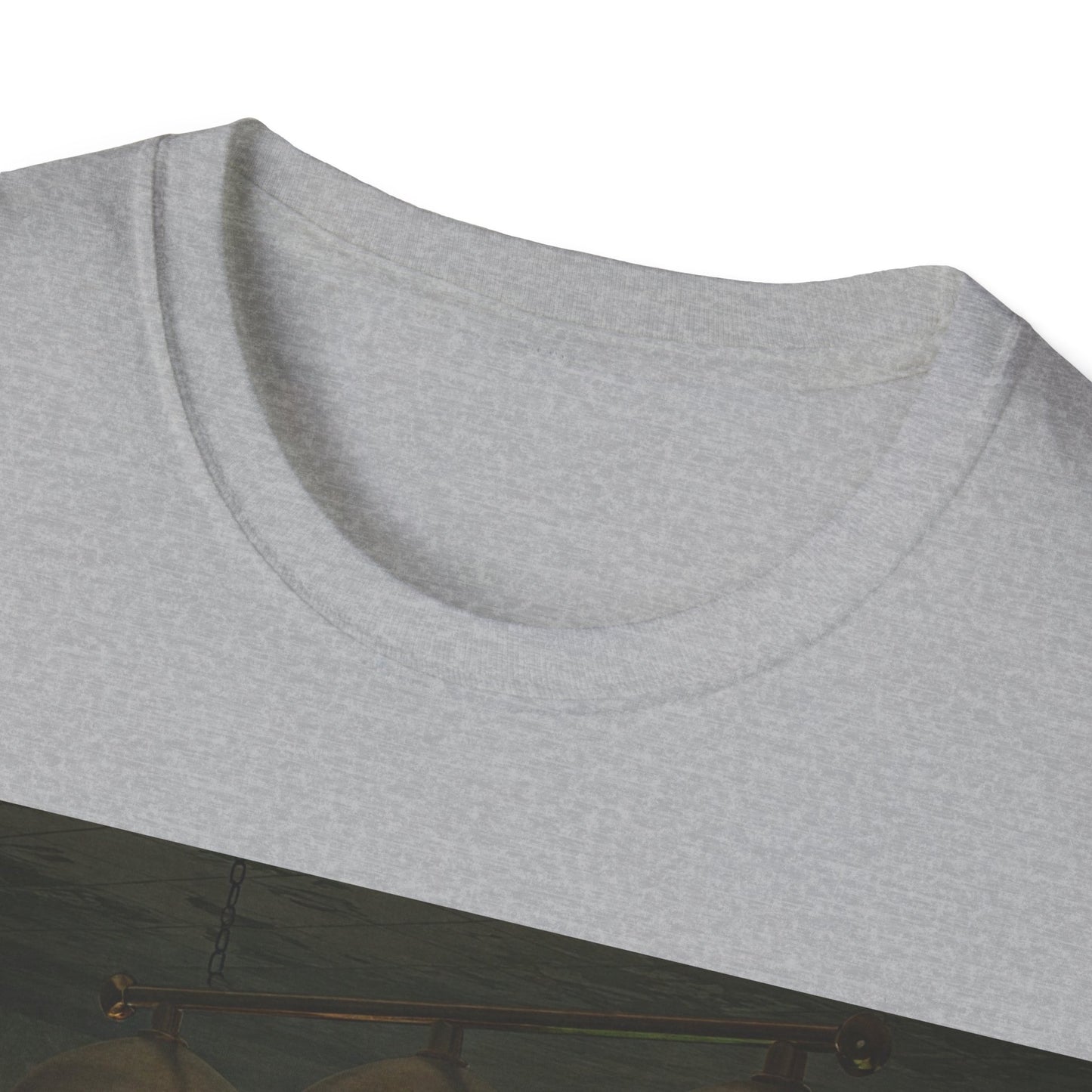 UK - Vintage Billiards Unisex Softstyle T-Shirt - Pool Table Design