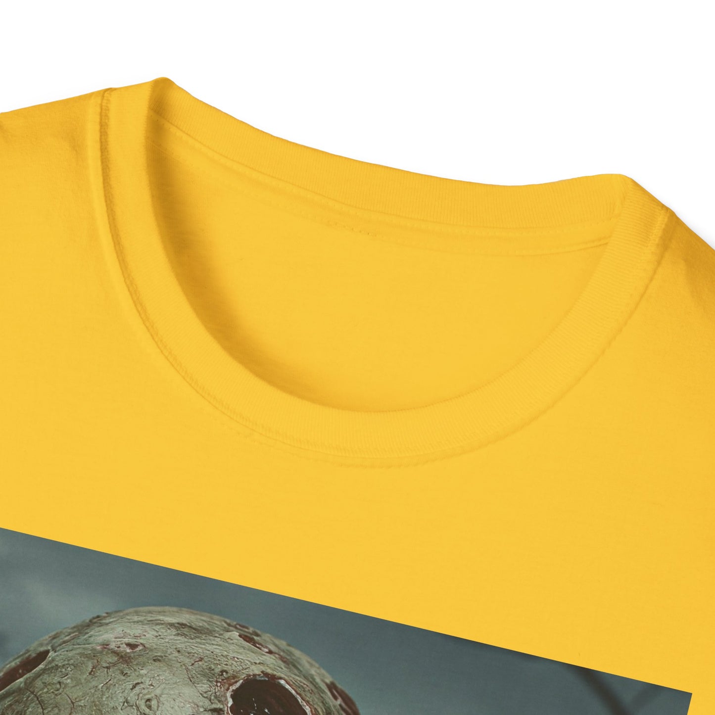 Apocalyptic Portrait Tee, bold, decaying zombie graphic