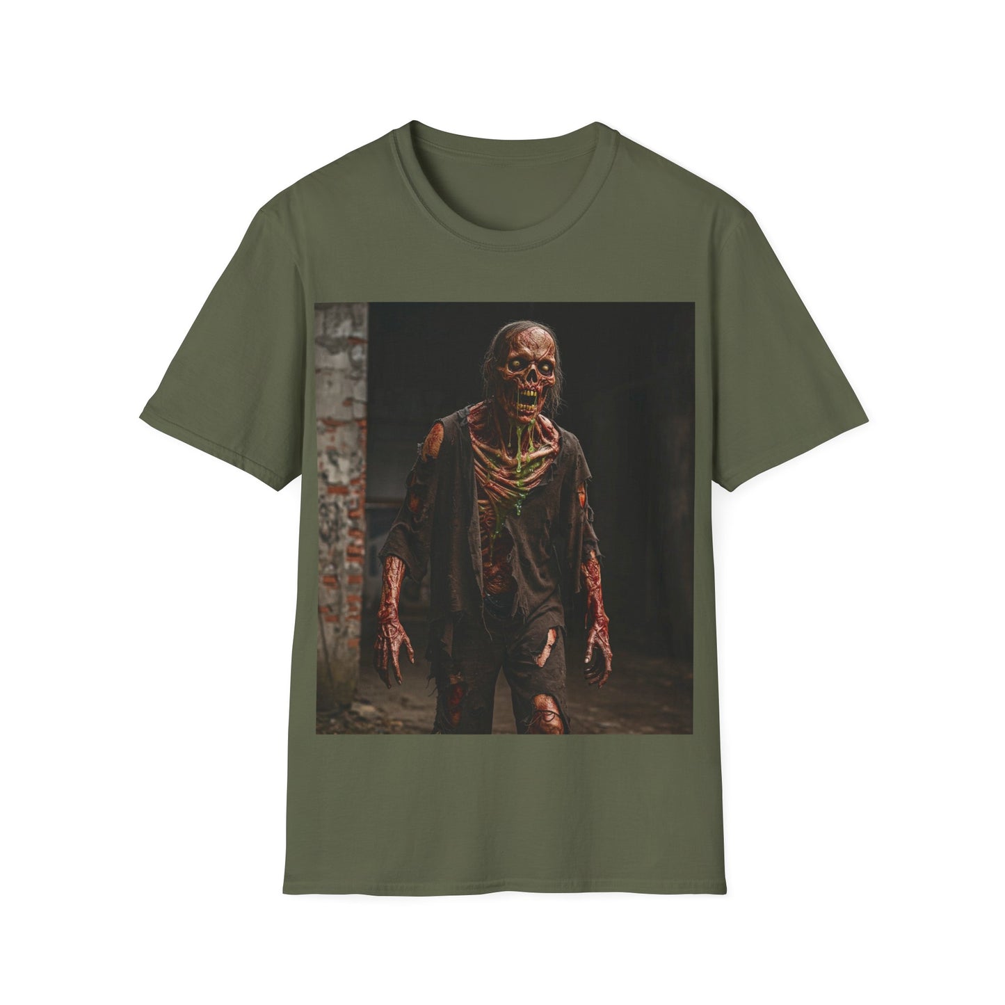 UK - Unisex Softstyle Zombie T-Shirt for Halloween