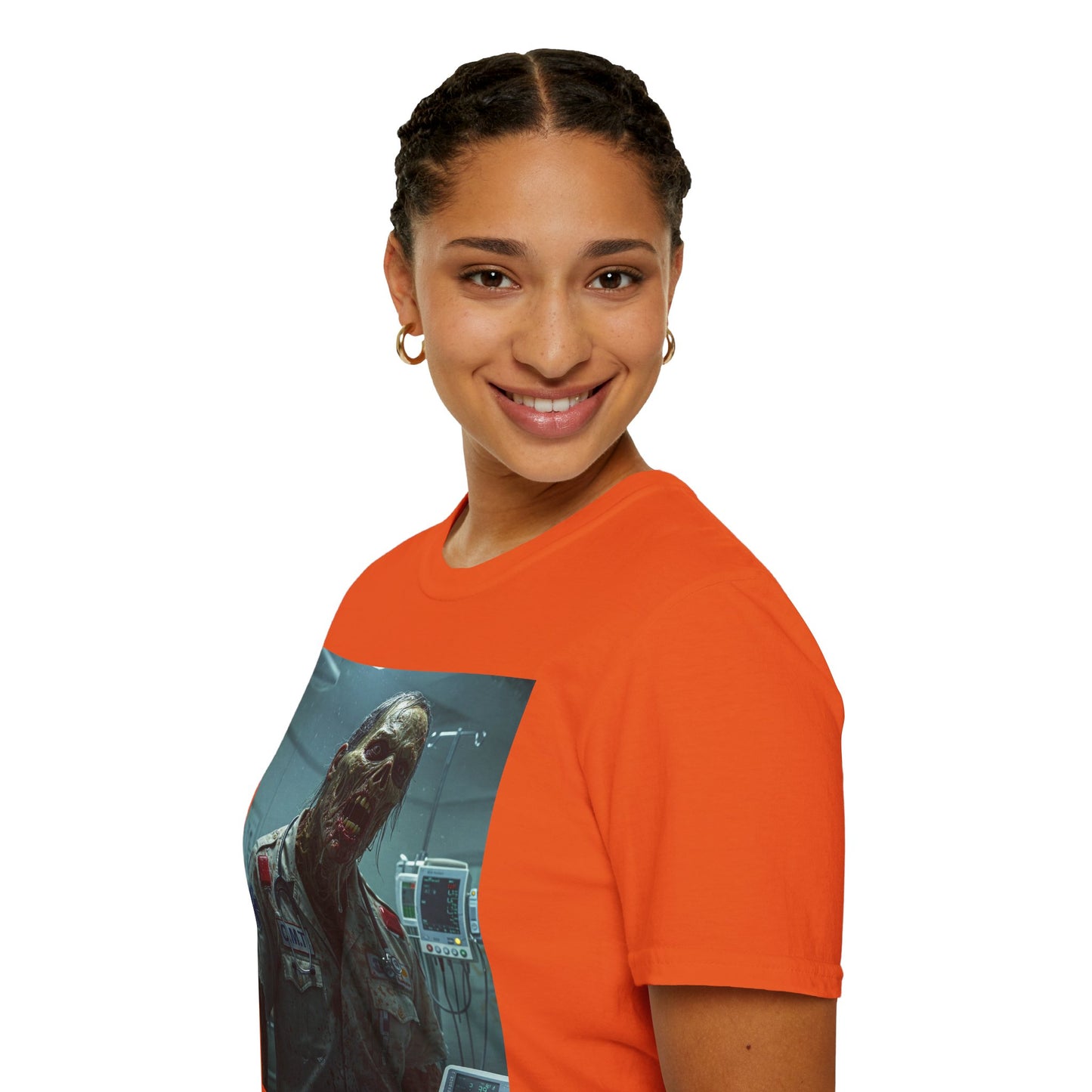 Unisex Horror Graphic T-Shirt - Creepy Zombie Design