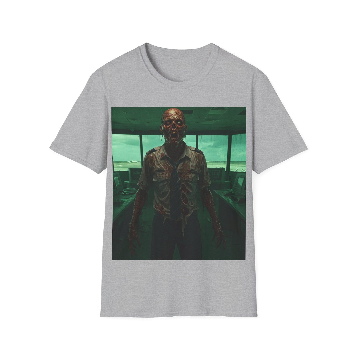 UK - Unisex Softstyle Zombie Graphic Tee - Perfect for Halloween and Horror Fans