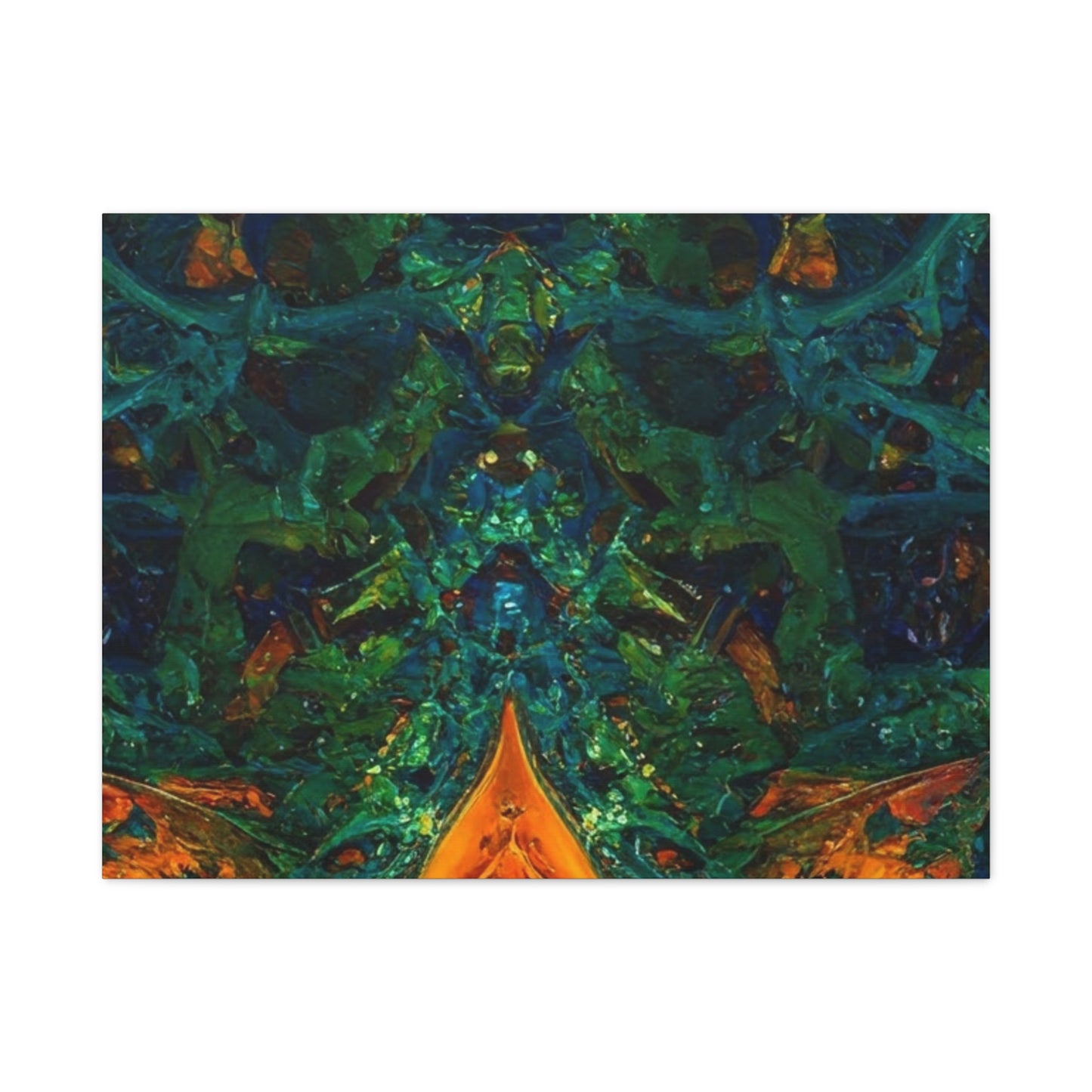 Vibrant Abstract Fractal Art Canvas Print