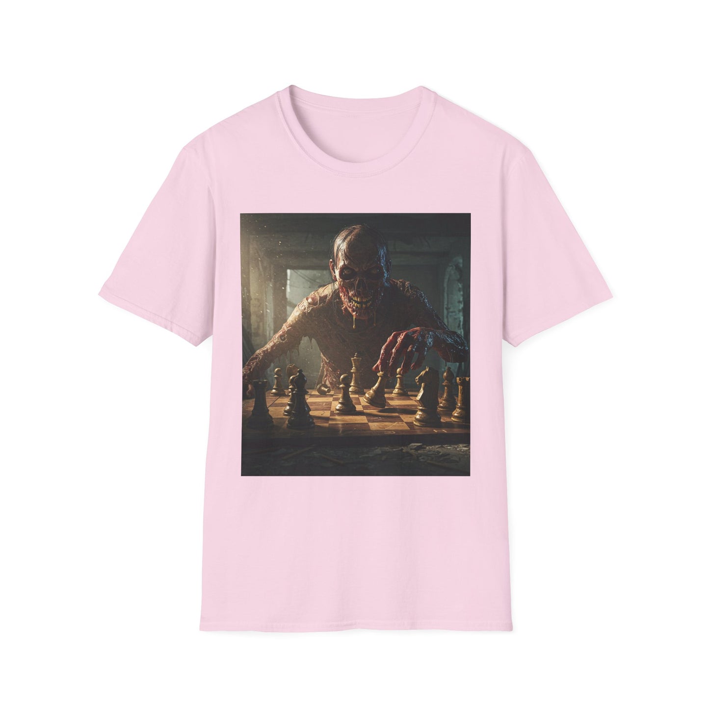 Vintage Chess Monster Unisex Softstyle T-Shirt - Perfect for Game Nights and Fantasy Fans