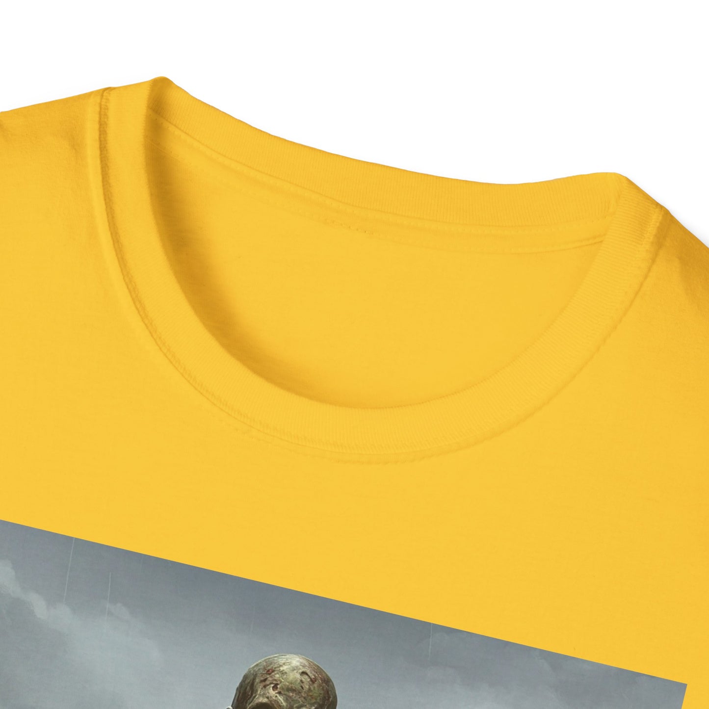 Zombie Rowboat Unisex Softstyle T-Shirt - Spooky Graphic Tee for Halloween Fans