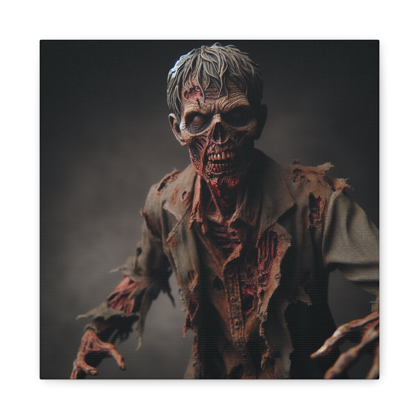 Zombie Art Canvas - Horror Wall Decor for Halloween
