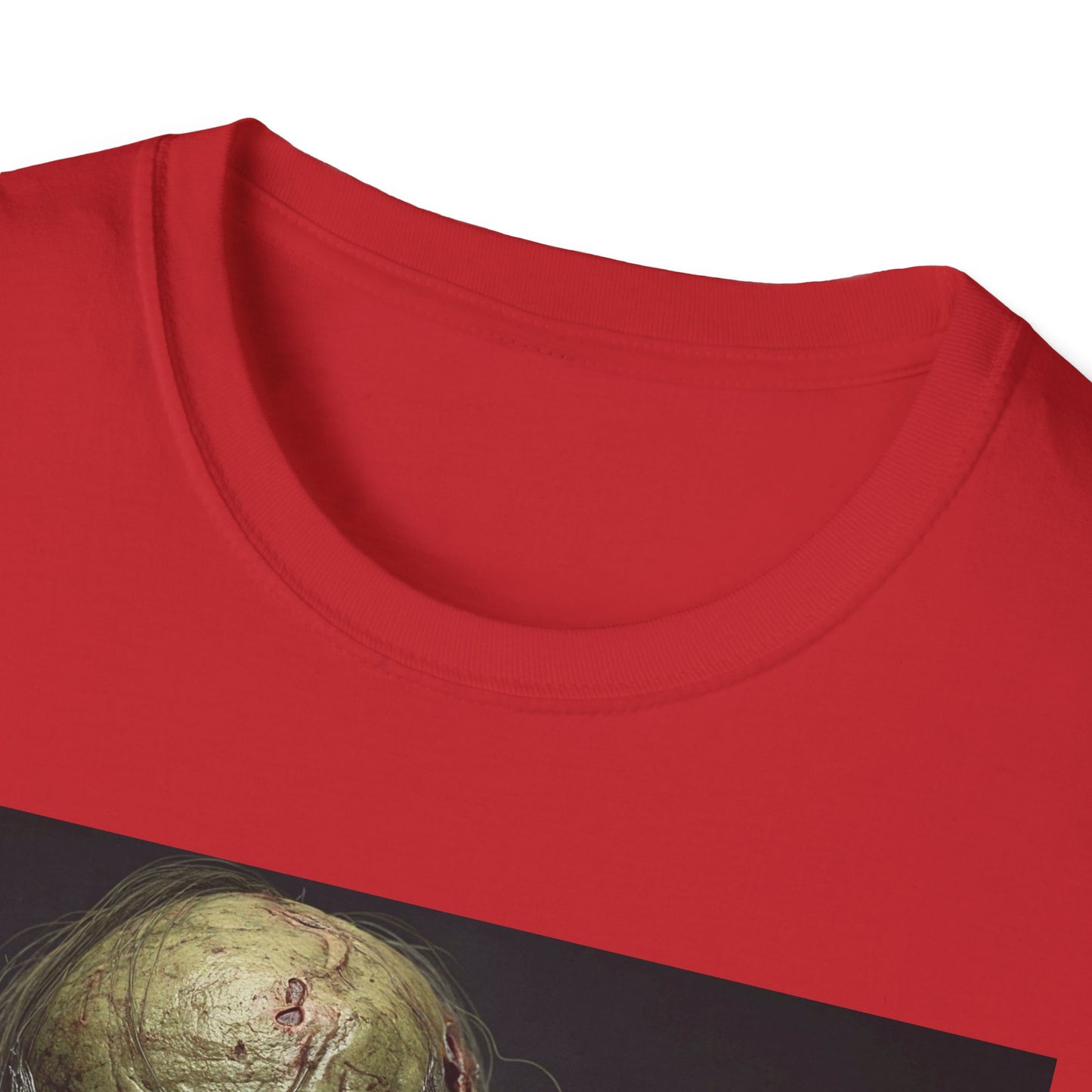 Apocalyptic Portrait Tee, bold, decaying zombie graphic