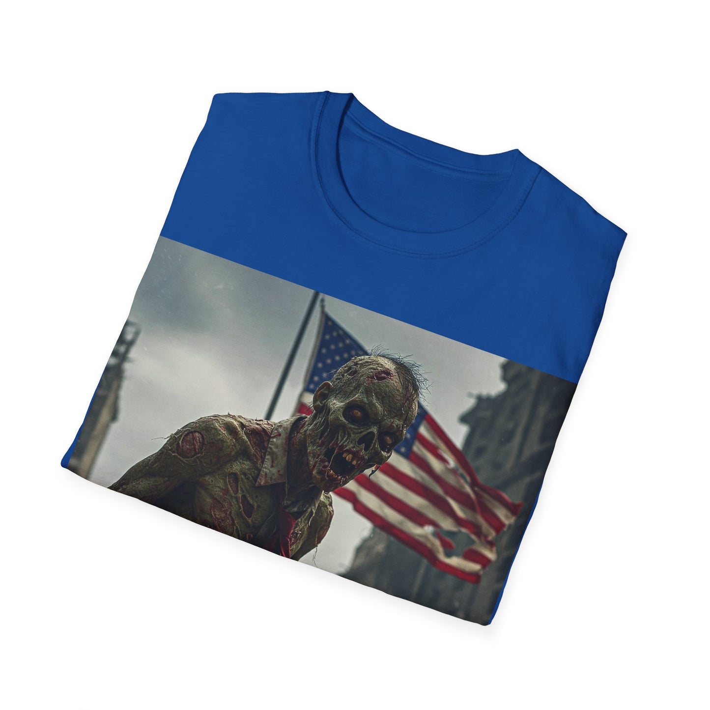 UK - Zombie Apocalypse Unisex Softstyle T-Shirt - Perfect for Halloween & Horror Fans