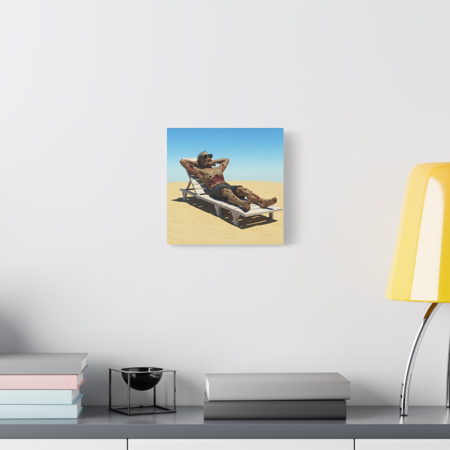 Zombie Beach Bум canvas art - Perfect for Halloween decor and unique gifts