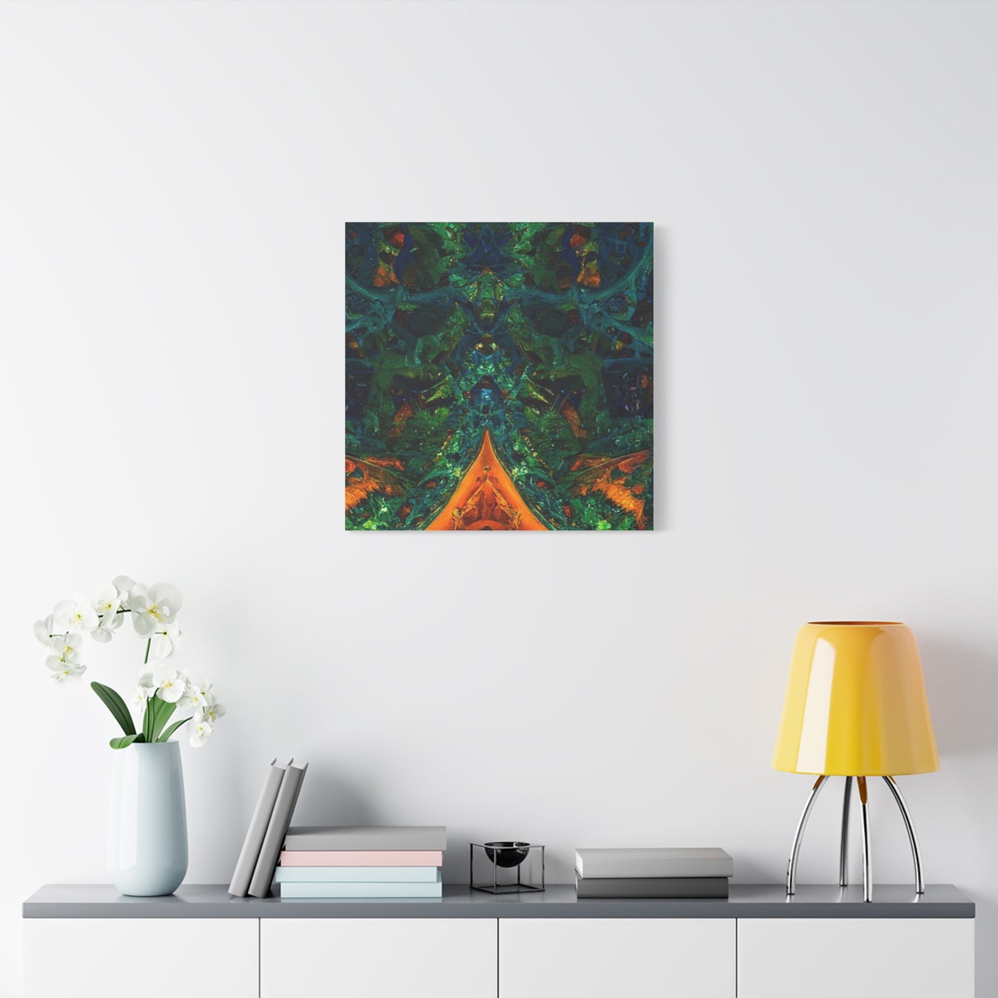 Vibrant Abstract Fractal Art Canvas Print