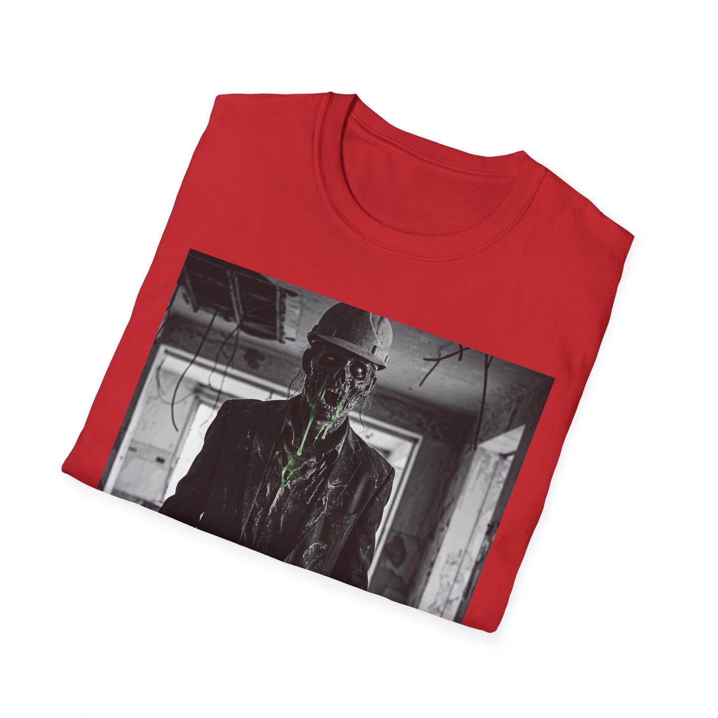 Unisex Softstyle T-Shirt with Creepy Monster Design - Perfect for Halloween and Horror Fans