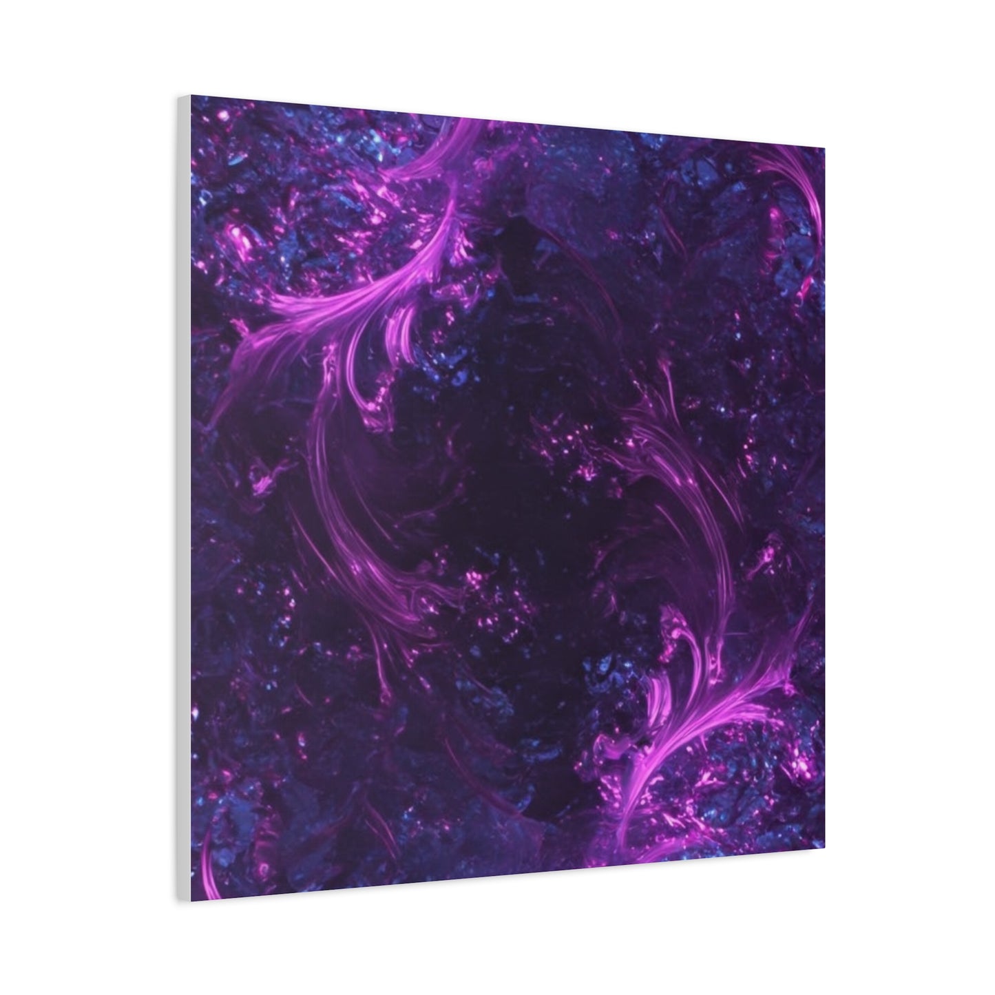 Abstract Purple Fractal Canvas Print - Artistic Wall Décor