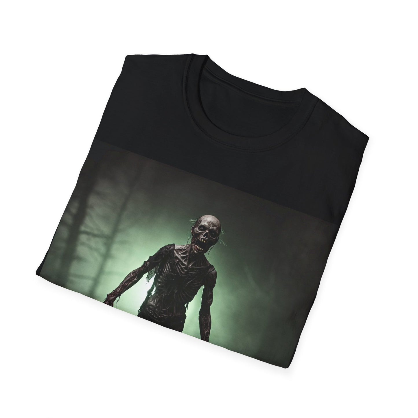 UK - Unisex Horror Graphic Tee - Spooky Zombie Design for Halloween