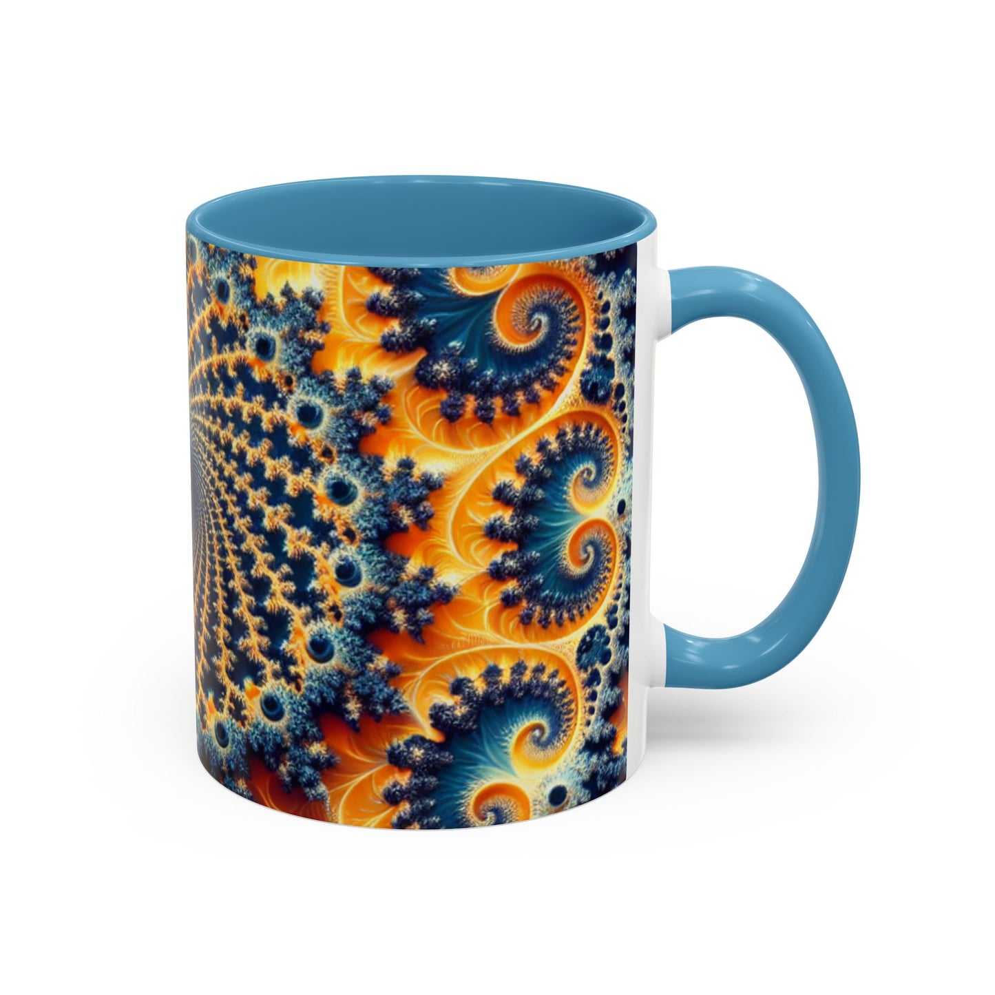Vibrant Abstract Accent Coffee Mug - Unique 11 & 15oz Design for Art Lovers