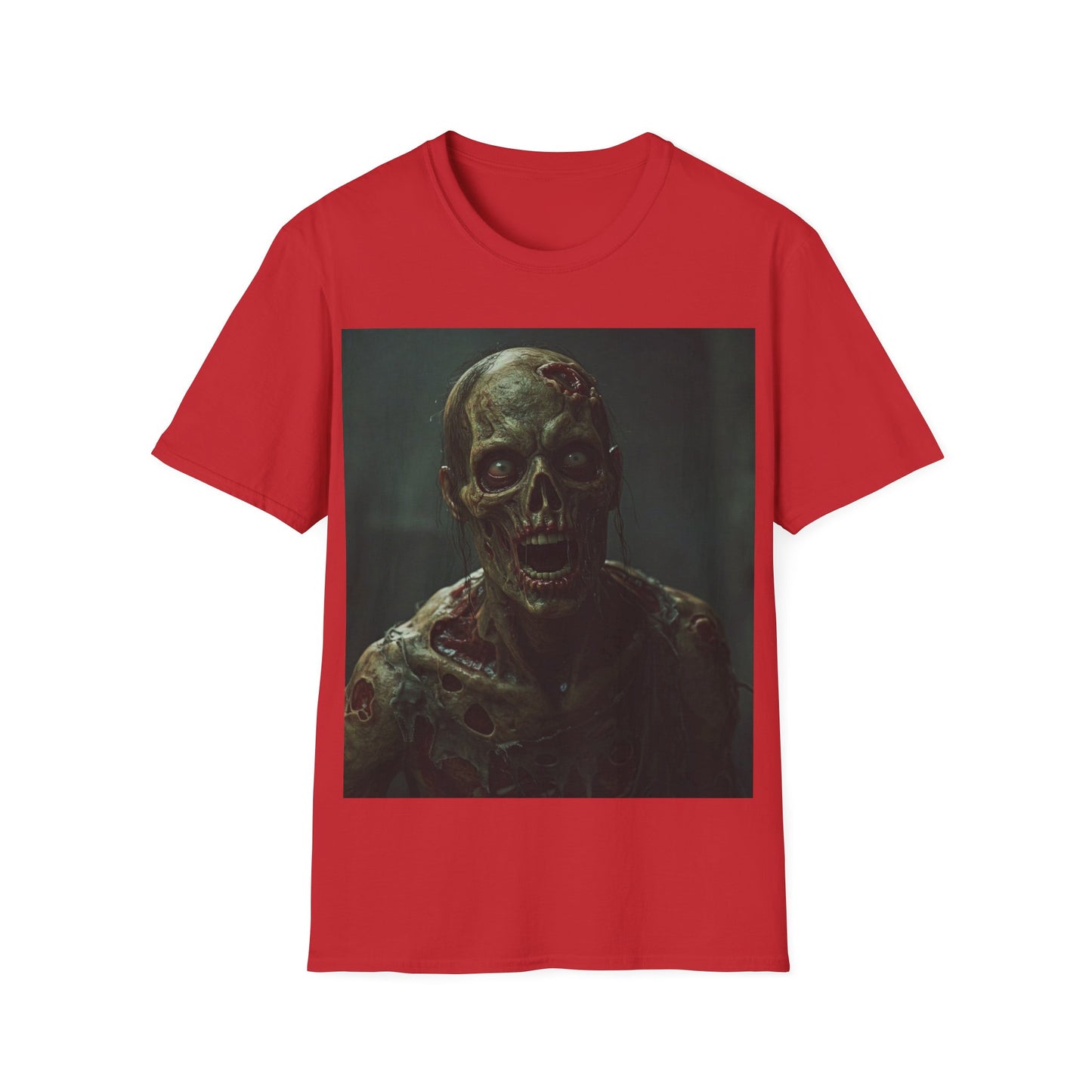 UK - Creepy Zombie Graphic Unisex Softstyle T-Shirt