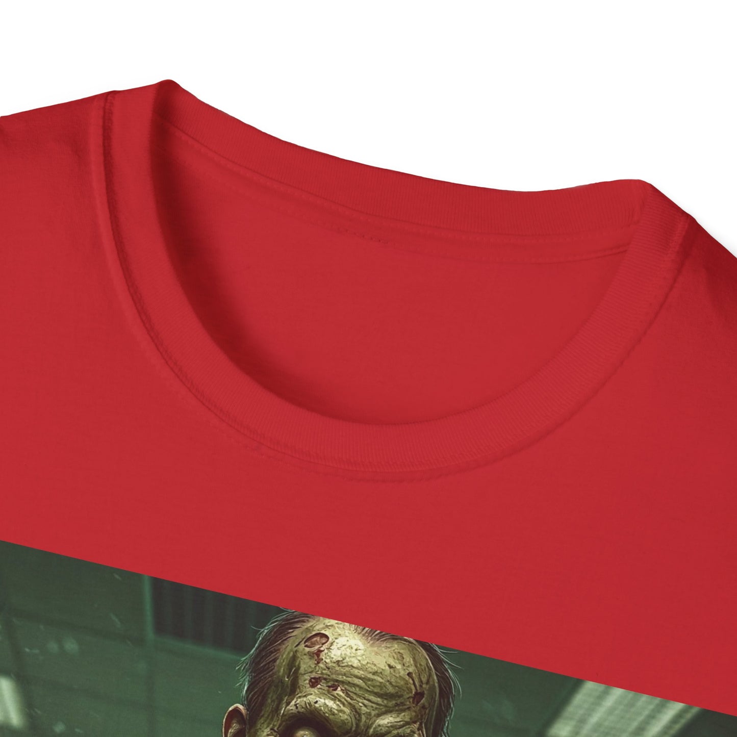 UK - Zombie Office Horror Unisex Softstyle T-Shirt