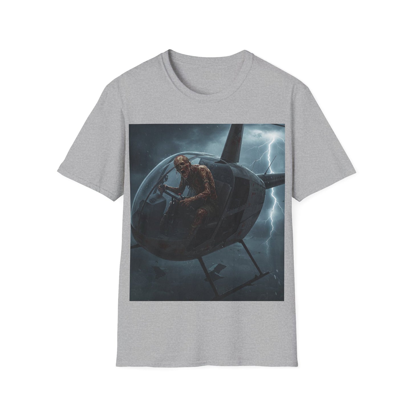 UK - Stormy Helicopter Adventure Unisex Softstyle T-Shirt
