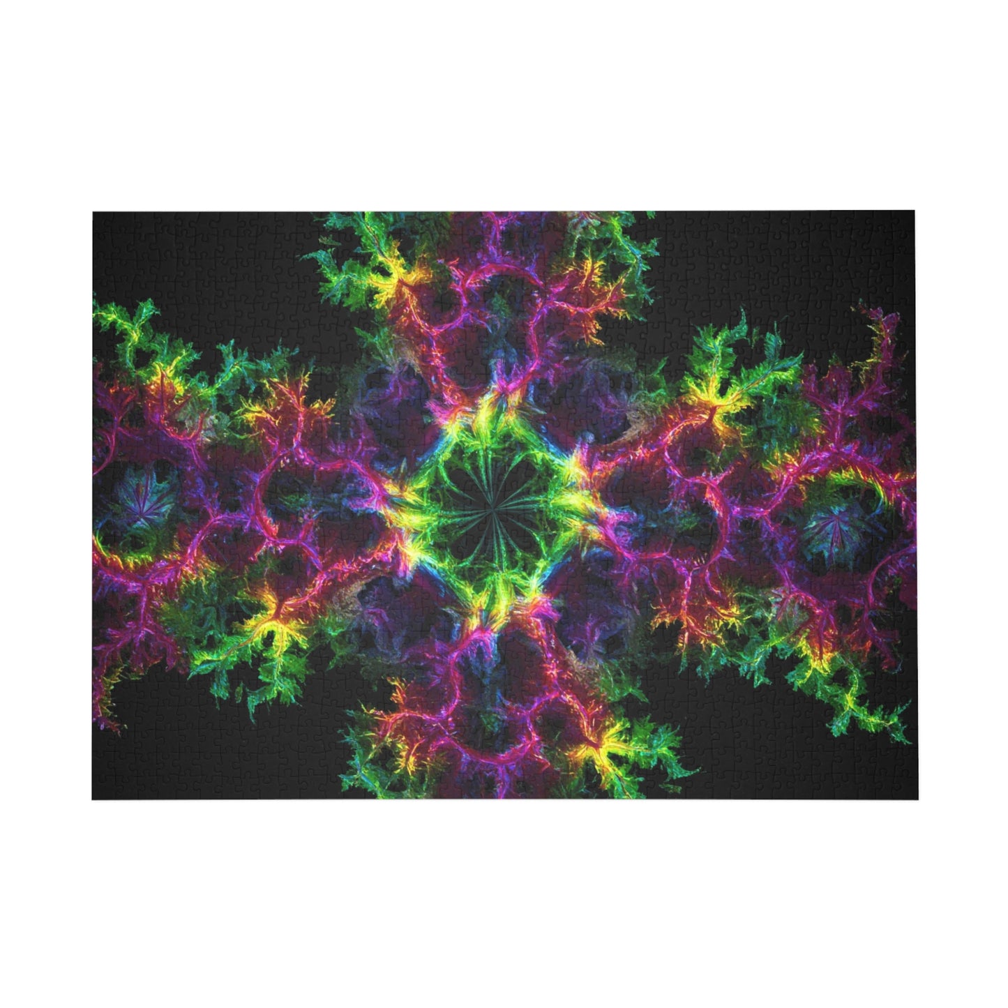 Colorful Fractal Art Puzzle - 1000-Piece Jigsaw for Mindfulness & Fun