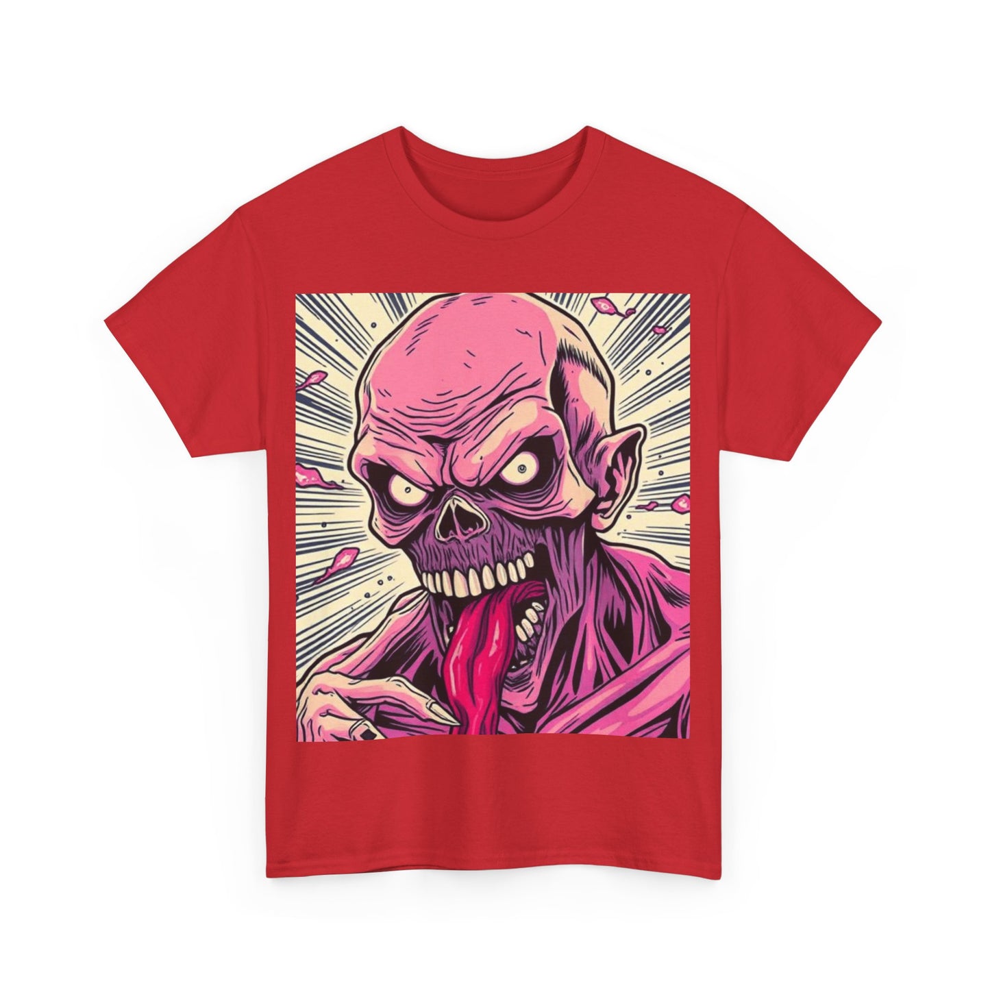 UK - Zombie Graphic Unisex Heavy Cotton Tee - Spooky Halloween Apparel