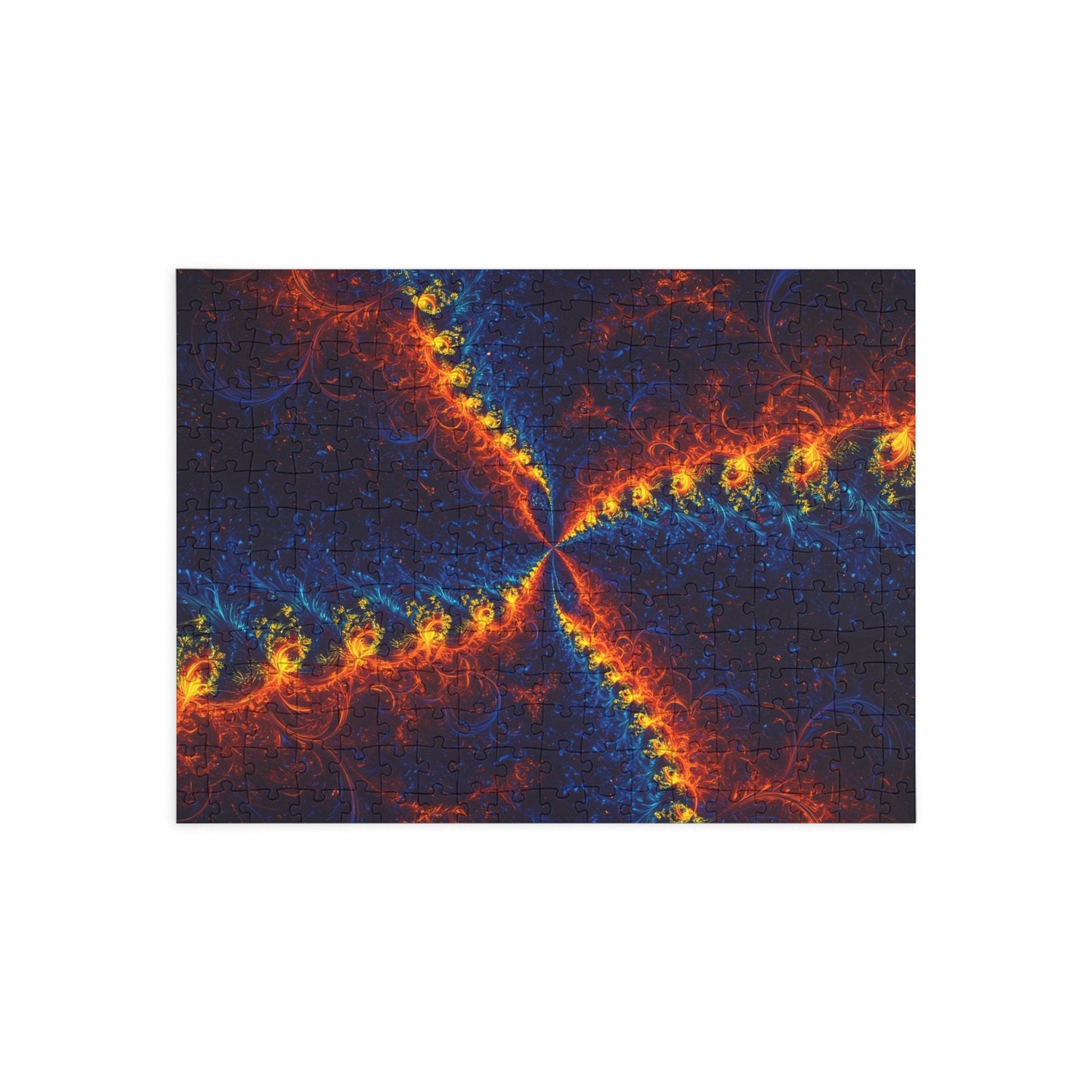 Vibrant Fractal Puzzle - 96, 252, 500, 1000-Piece Options - Perfect for Family Game Night and Gift Giving