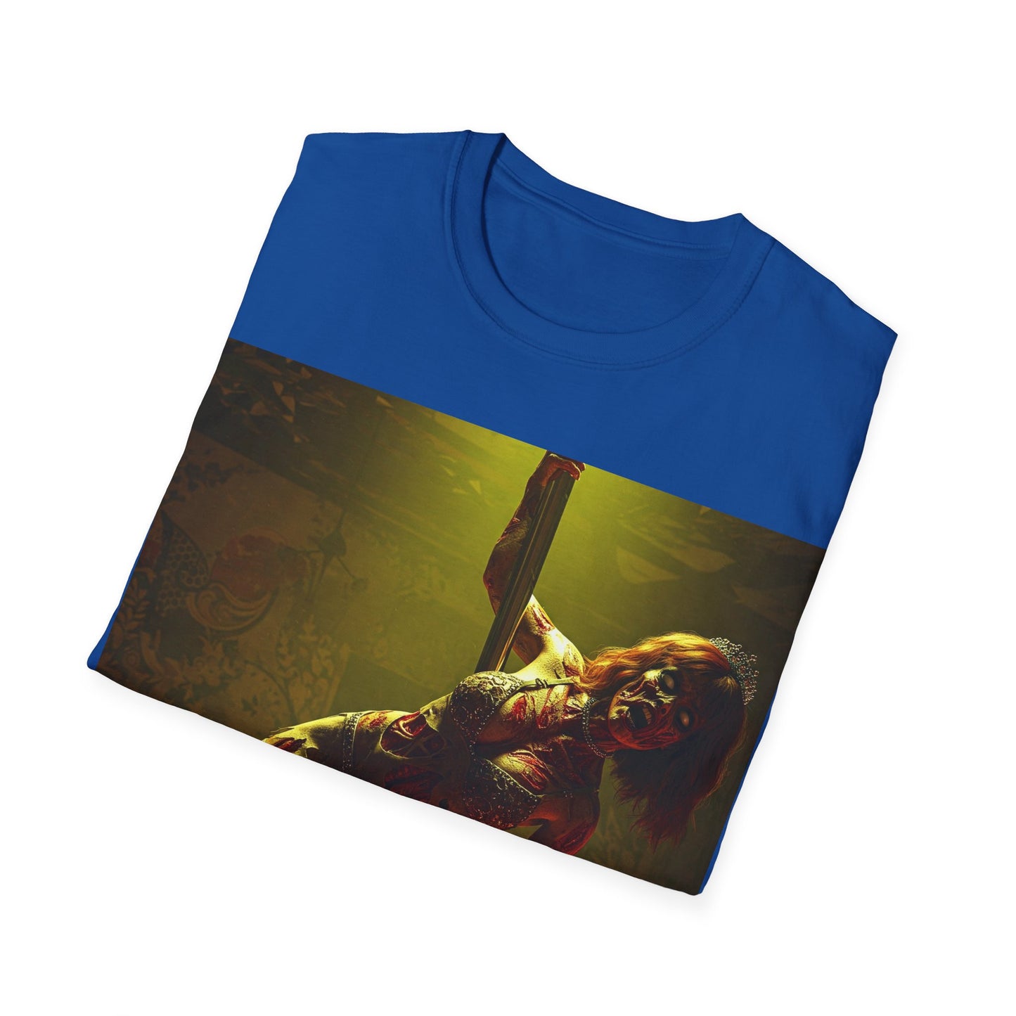 UK - Vibrant Zombie Dance Apocalyptic Portrait Tee, bold, decaying zombie graphic