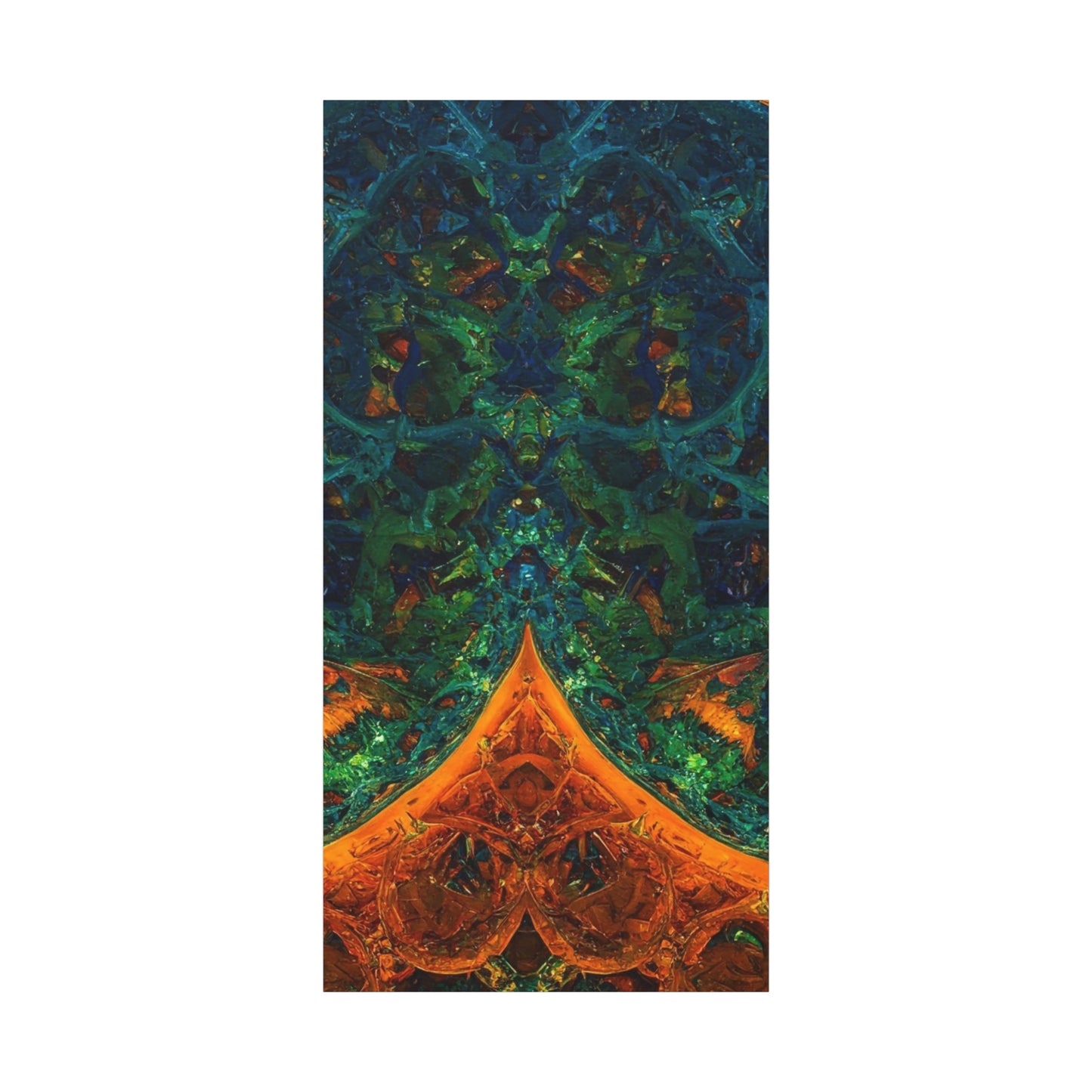 Vibrant Abstract Fractal Art Canvas Print