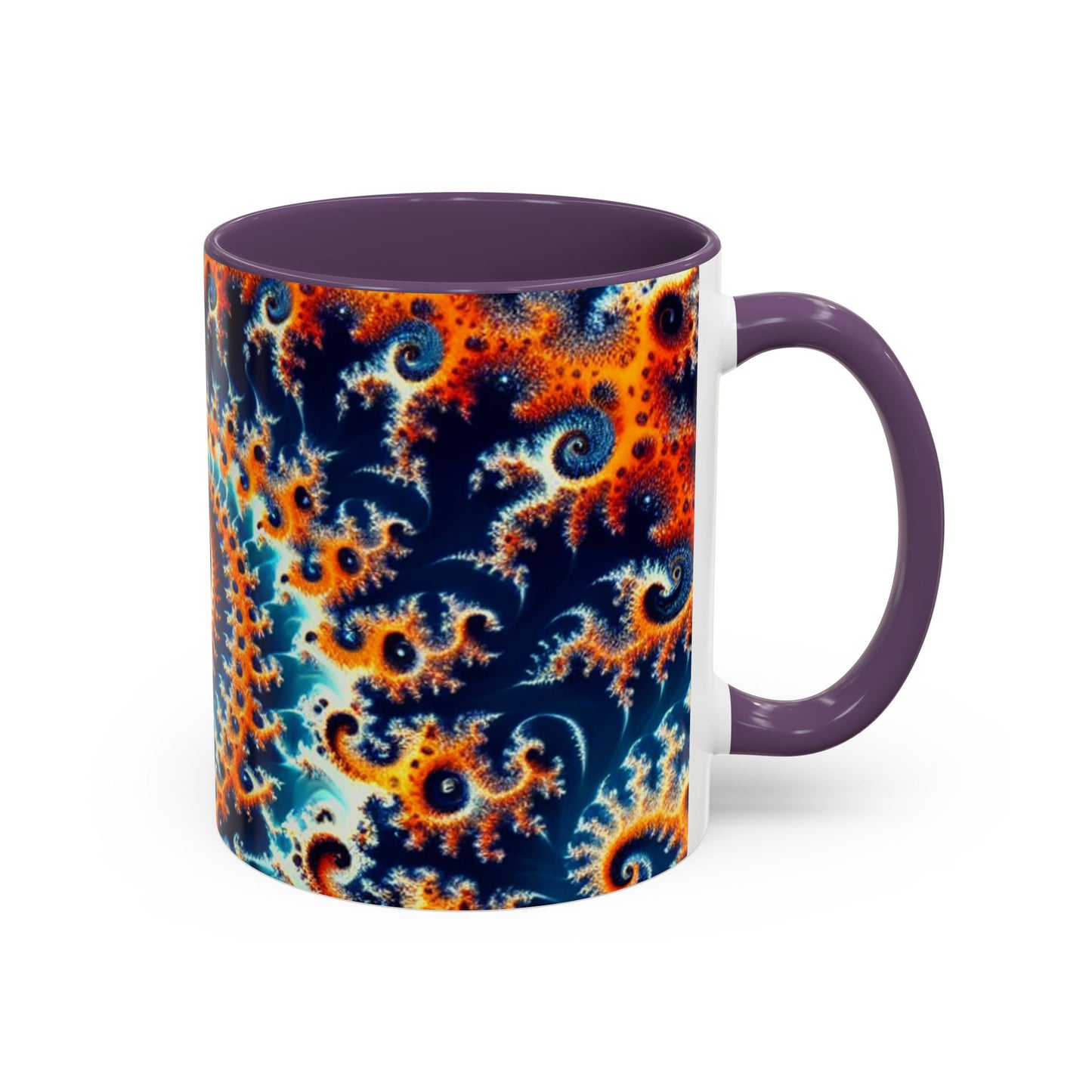 Vibrant Spiral Design Coffee Mug - 11/15oz Ceramic Accent Cup for Art Lovers