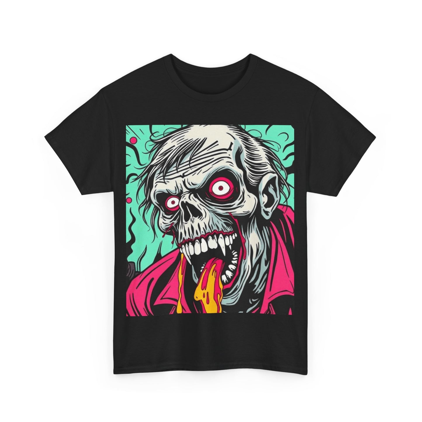 UK - Graphic Zombie Tee - Unisex Heavy Cotton Shirt for Halloween