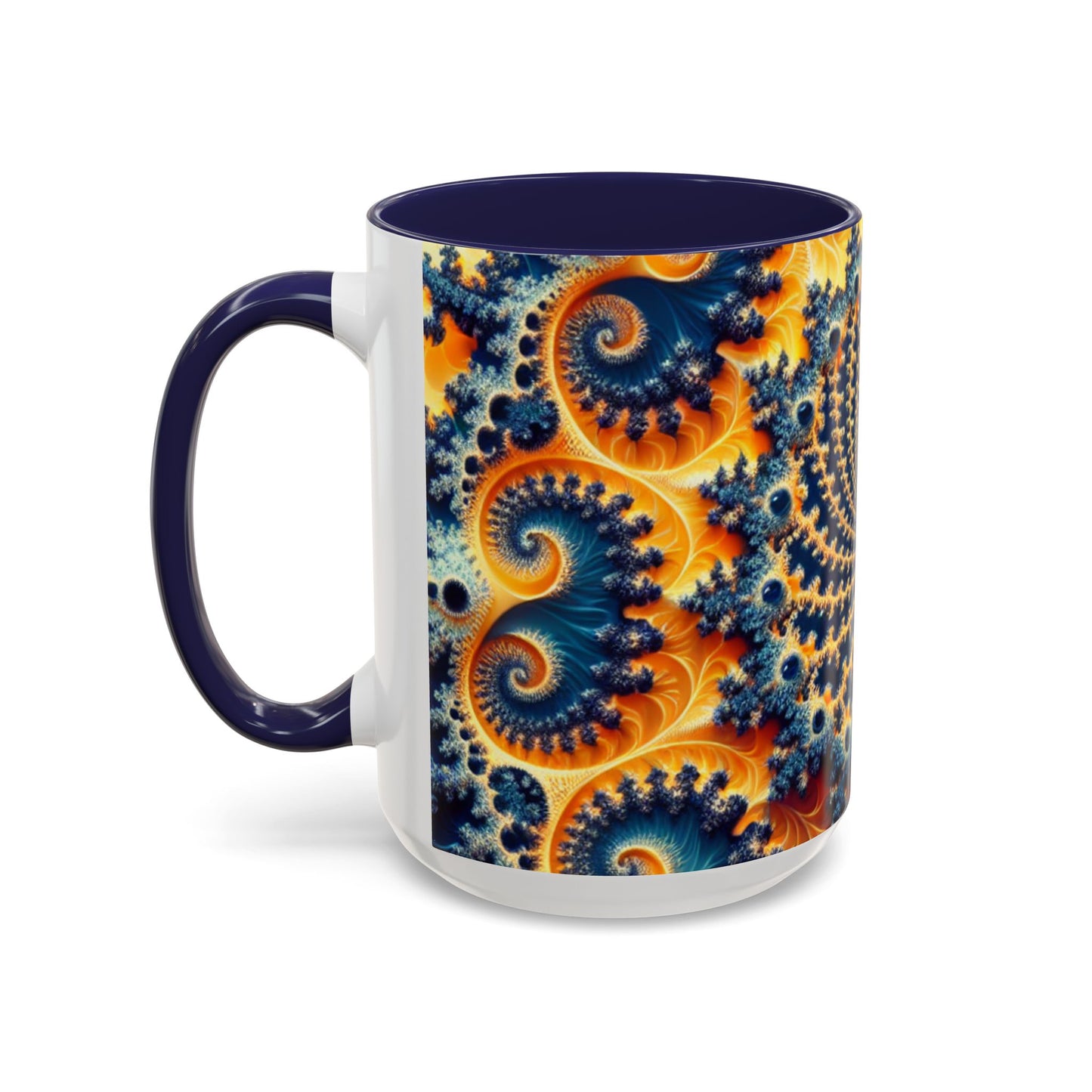 Vibrant Abstract Accent Coffee Mug - Unique 11 & 15oz Design for Art Lovers