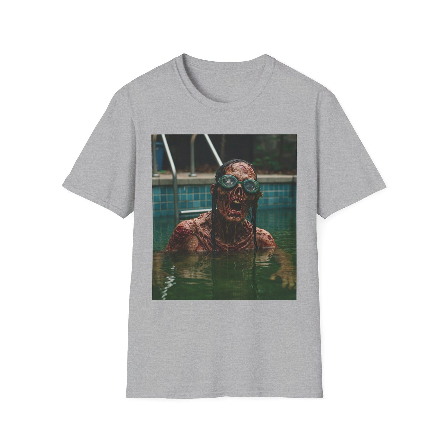 Chilling Horror Unisex Softstyle T-Shirt - Spooky Monster Design