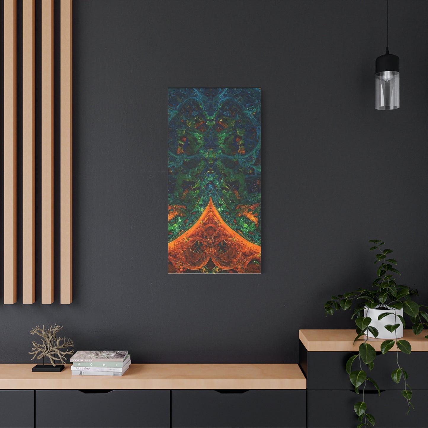 Vibrant Abstract Fractal Art Canvas Print