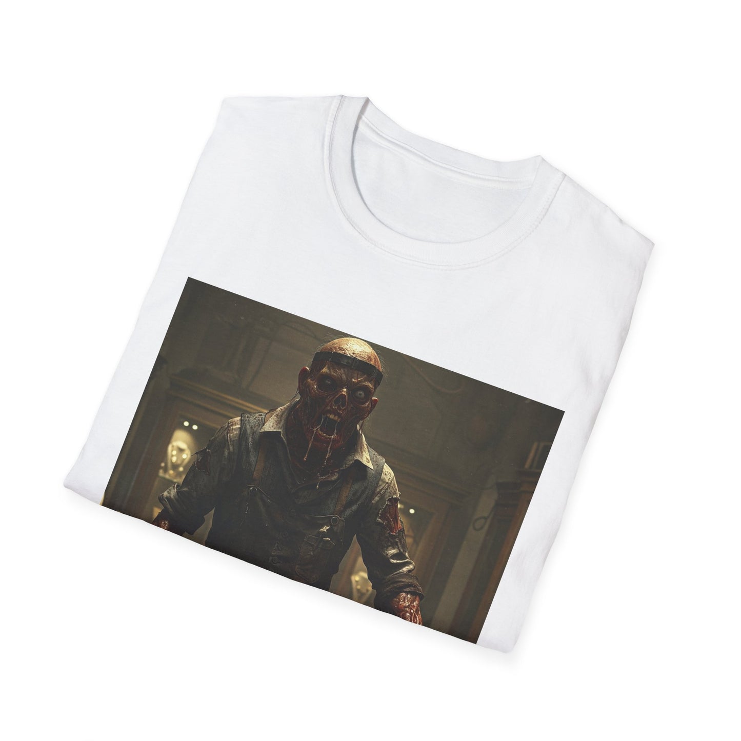 Unisex Horror-Themed Softstyle T-Shirt - Perfect for Halloween and Cosplay
