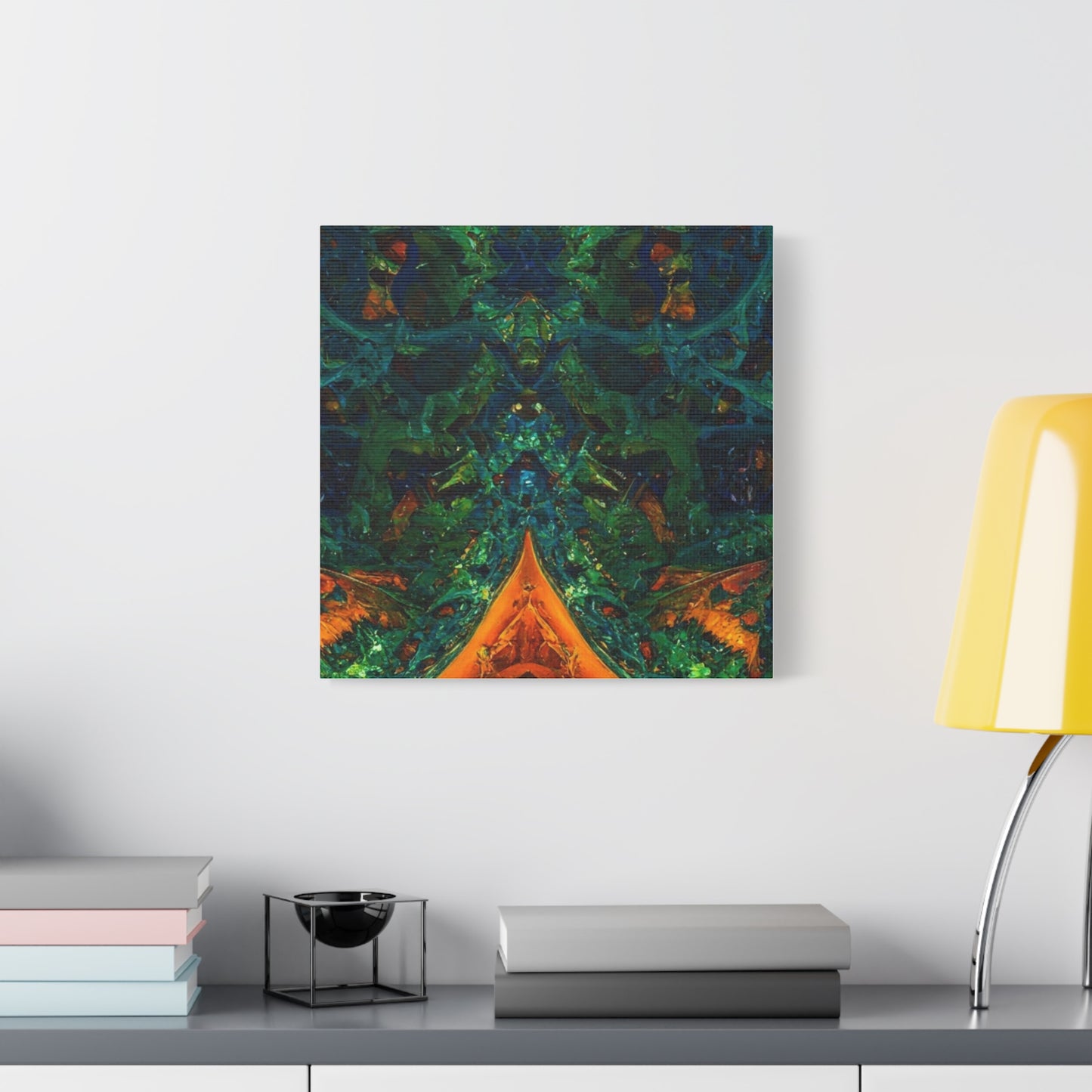 Vibrant Abstract Fractal Art Canvas Print