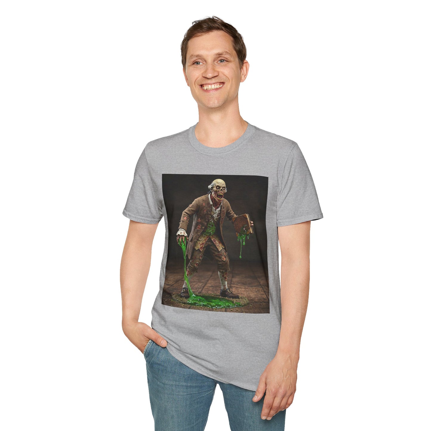 Zombie Science Unisex Softstyle T-Shirt - Spooky Halloween Apparel