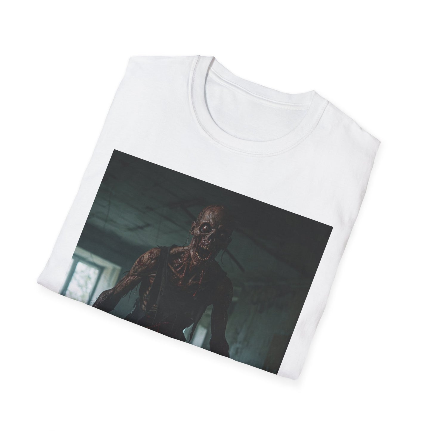Creepy Horror Graphic Unisex T-Shirt – Perfect for Halloween and Haunted House Lovers