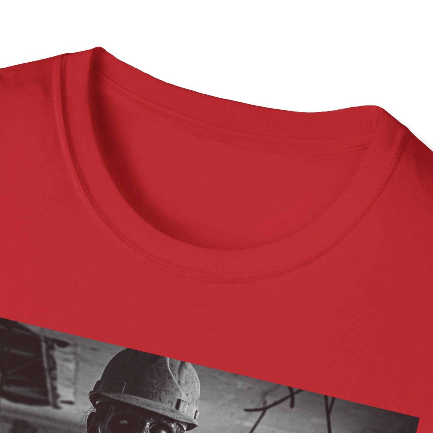 Unisex Softstyle T-Shirt with Creepy Monster Design - Perfect for Halloween and Horror Fans