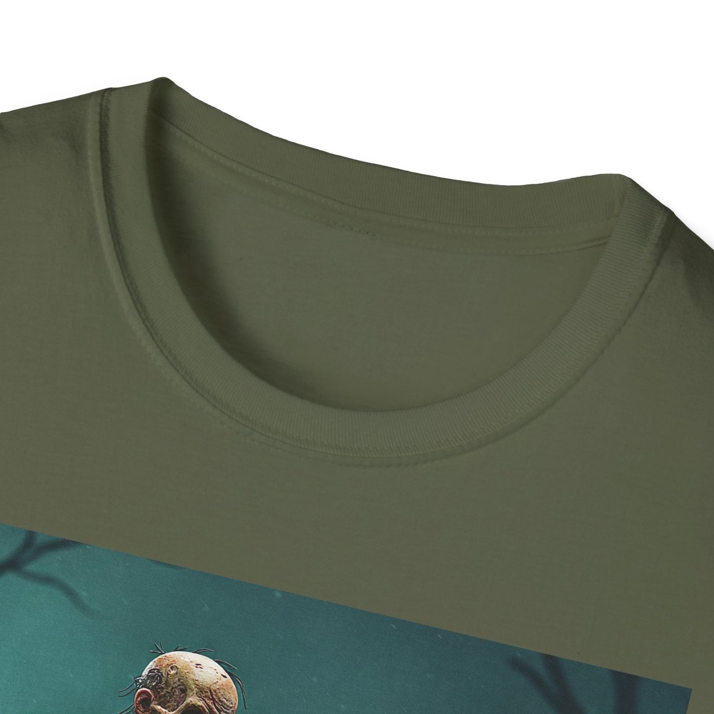 Zombie Swordsman Unisex Softstyle T-Shirt - Perfect for Halloween & Horror Fans