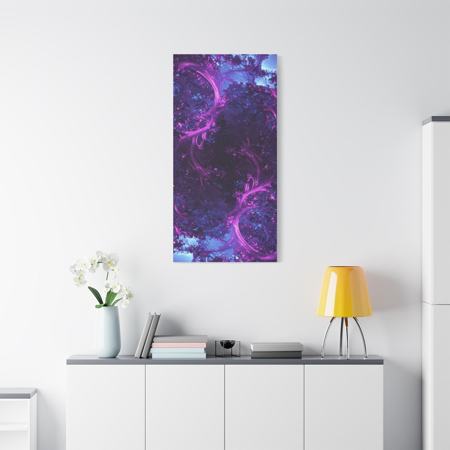 Abstract Purple Fractal Canvas Print - Artistic Wall Décor