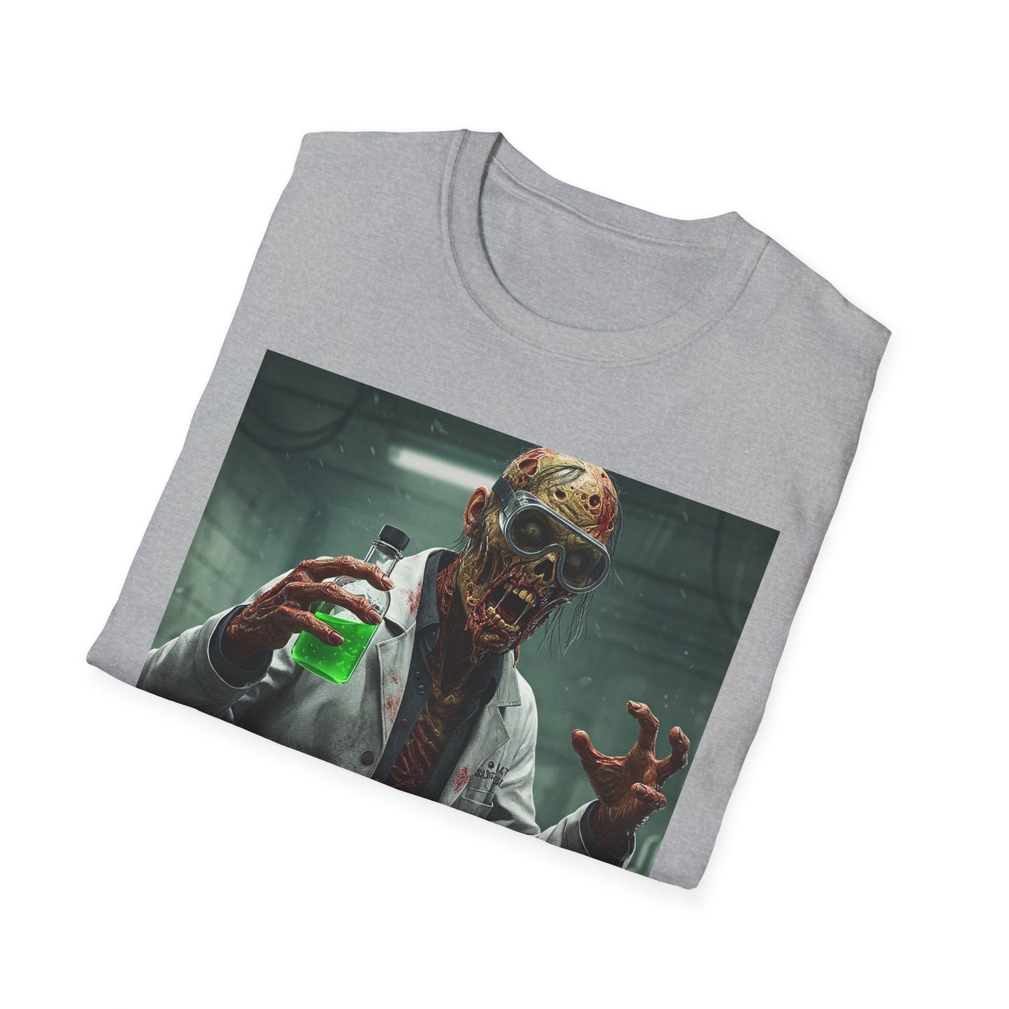 Creepy Scientist Unisex Softstyle T-Shirt | Halloween Horror Tee