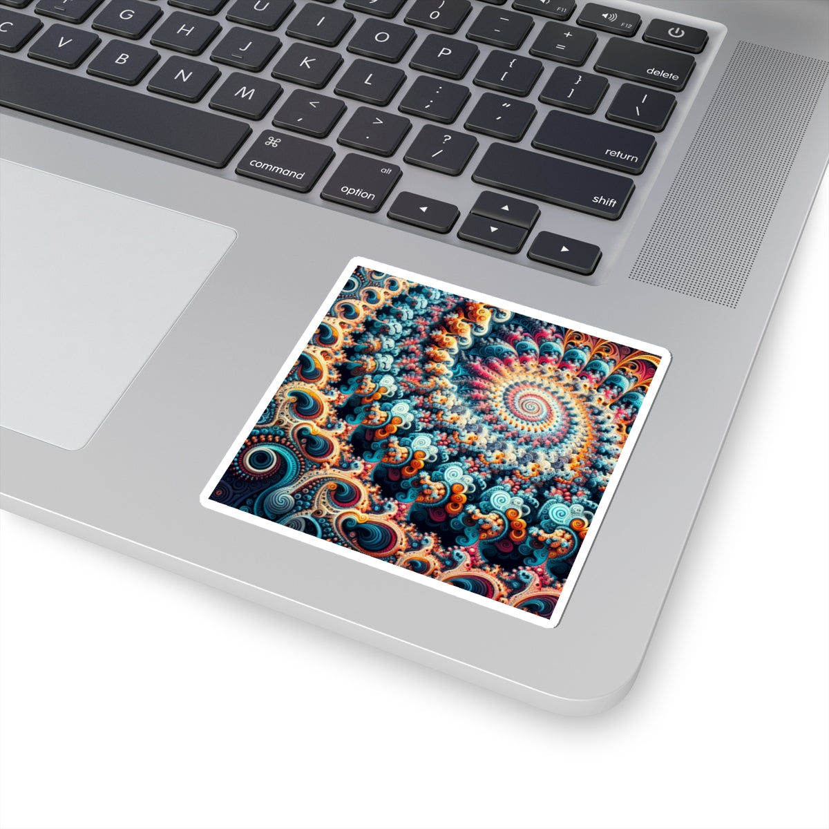 Colorful Spiral Kiss-Cut Stickers for Laptop & Water Bottles