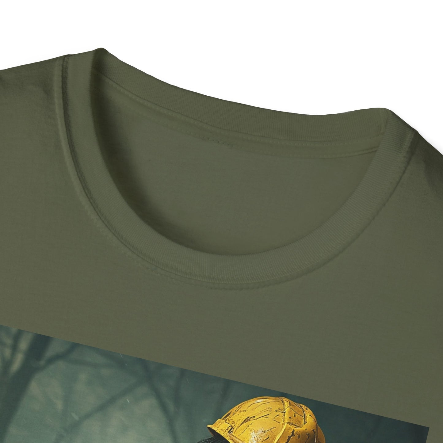 Zombie Construction Worker Unisex Softstyle T-Shirt | Spooky Halloween Apparel