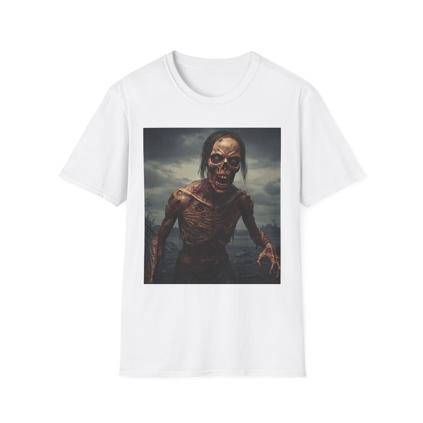 Chilling Horror Graphic T-Shirt for Halloween Enthusiasts