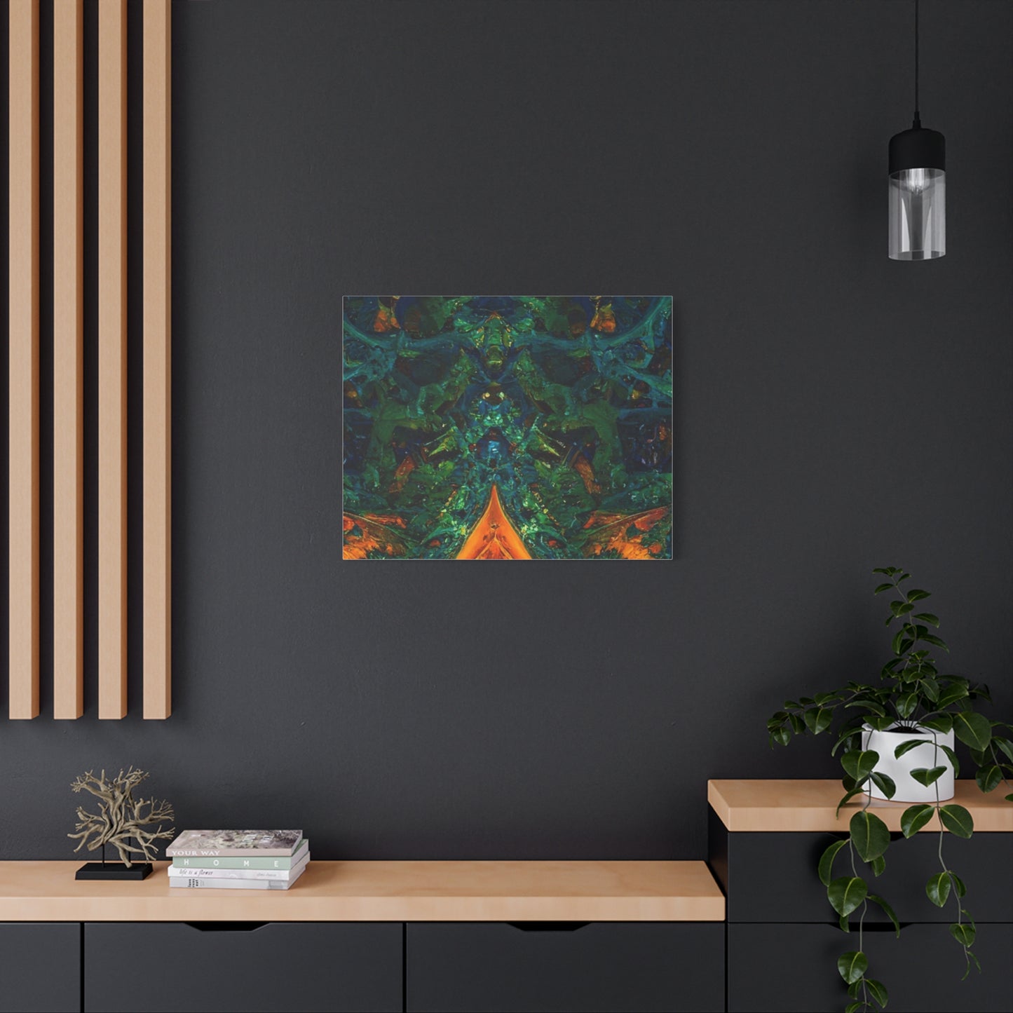 Vibrant Abstract Fractal Art Canvas Print