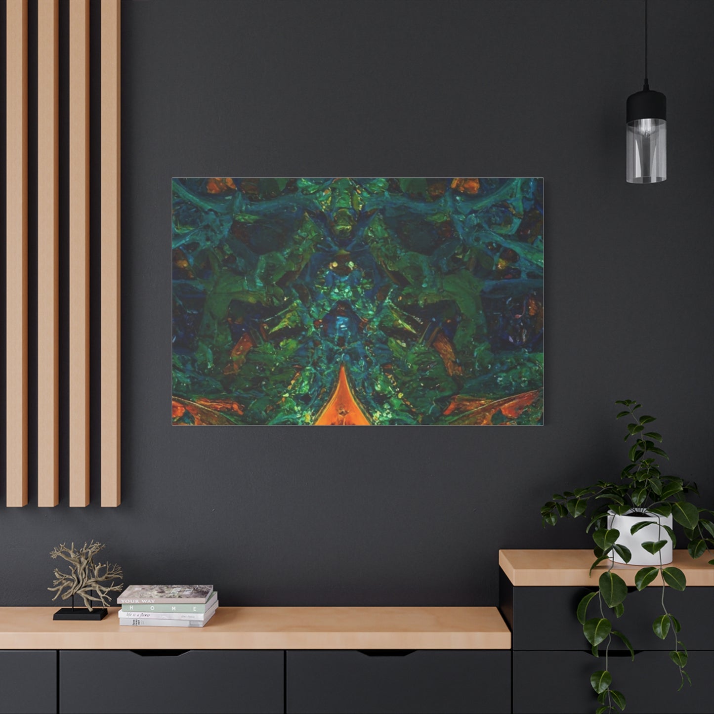 Vibrant Abstract Fractal Art Canvas Print