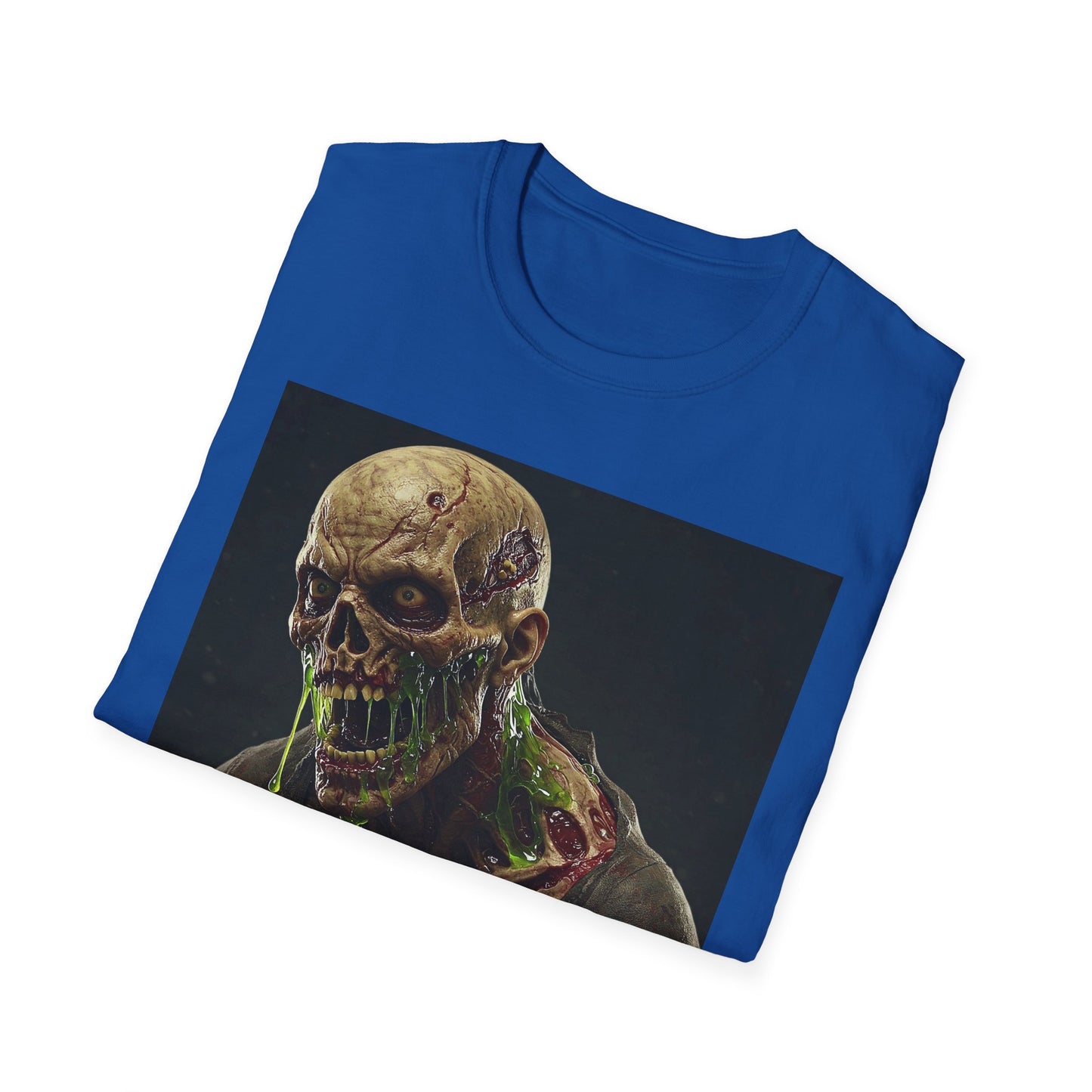 Apocalyptic Portrait Tee, bold, decaying zombie graphic