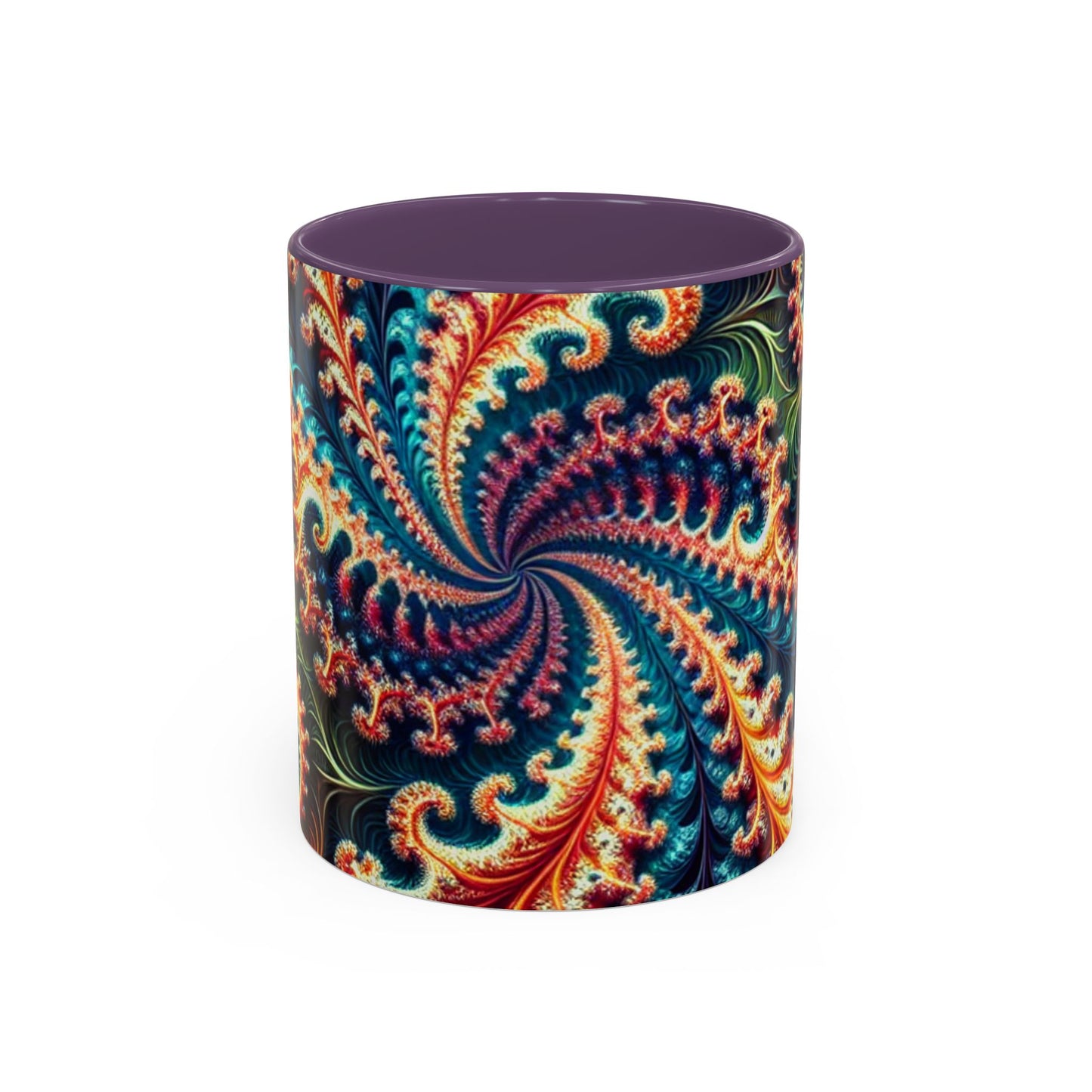Vibrant Swirl Accent Coffee Mug - 11oz & 15oz