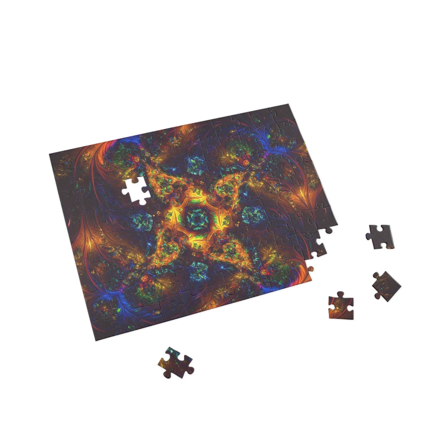 Colorful Fractal Art Puzzle - 1000-Piece Puzzle for Relaxation and Creativity