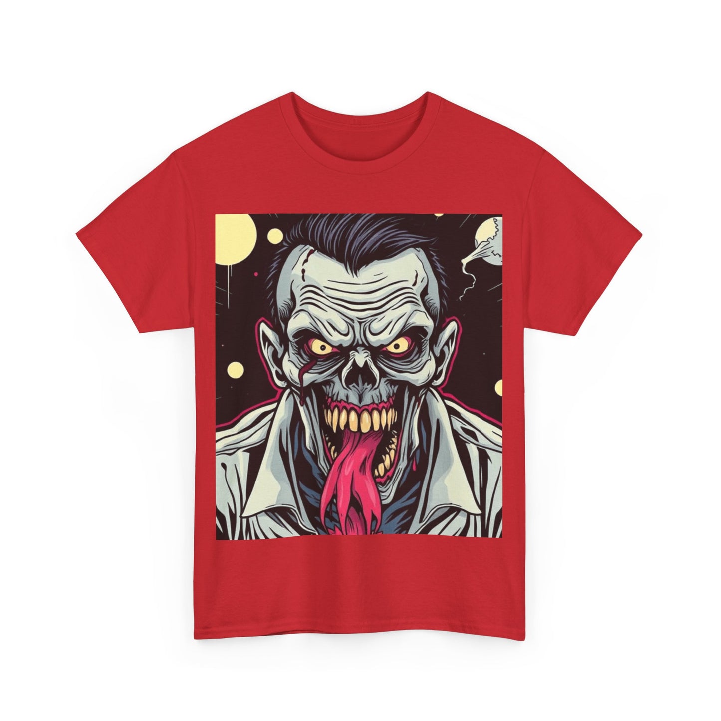 UK - Horror Graphic Tee - Unisex Heavy Cotton Shirt with Zombie Design