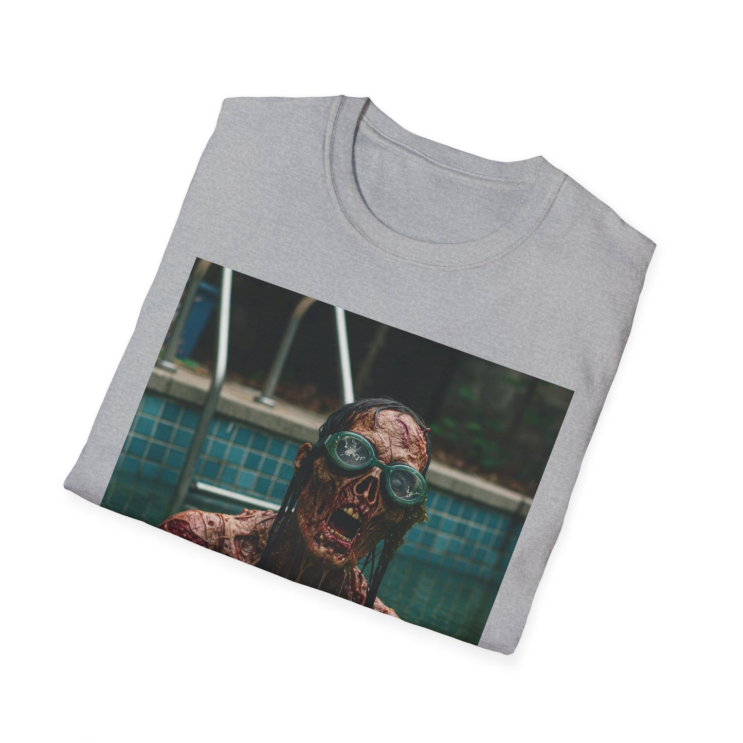 Chilling Horror Unisex Softstyle T-Shirt - Spooky Monster Design